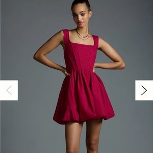 AURETA STUDIO X ANTHROPOLOGIE CORSET BUBBLE DRESS